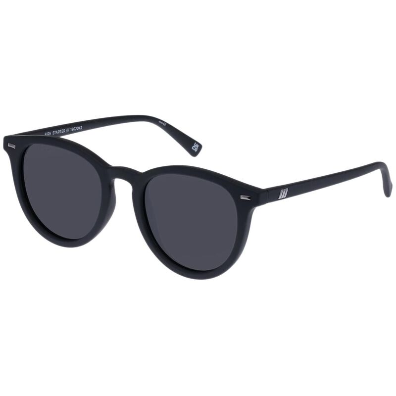 Le Specs Fire Starter Black Rubber Polarised Sunglasses image number 0